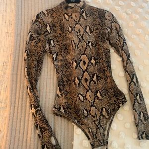 Snakeskin bodysuit
